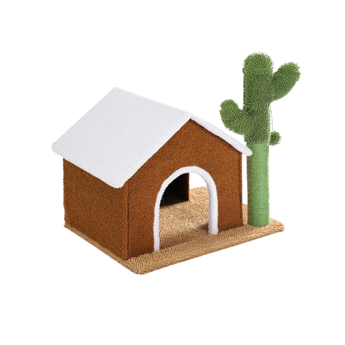 Arbre à chat avec griffoir et design cactus moderne