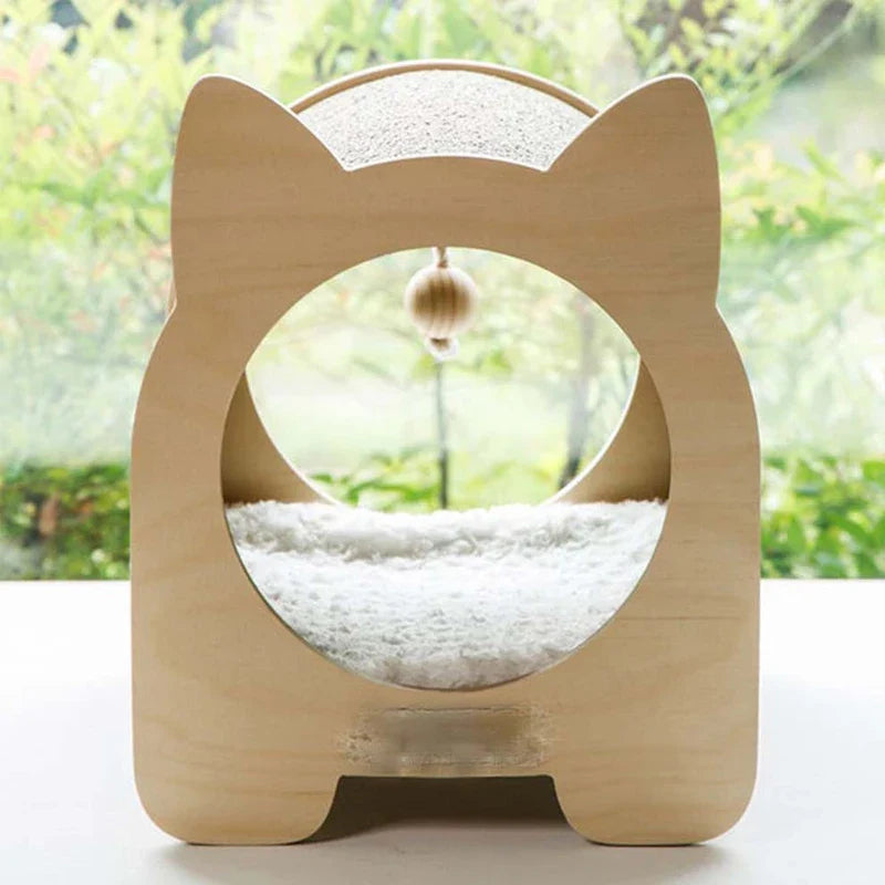 maison en bois pour chat