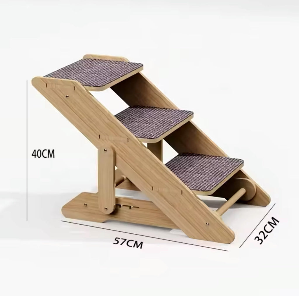 montée pour chats en bois