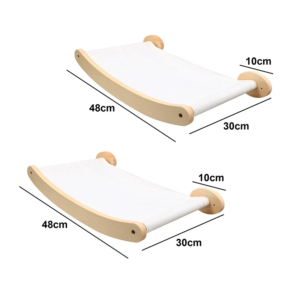 arbre à chat en bois au design élégant