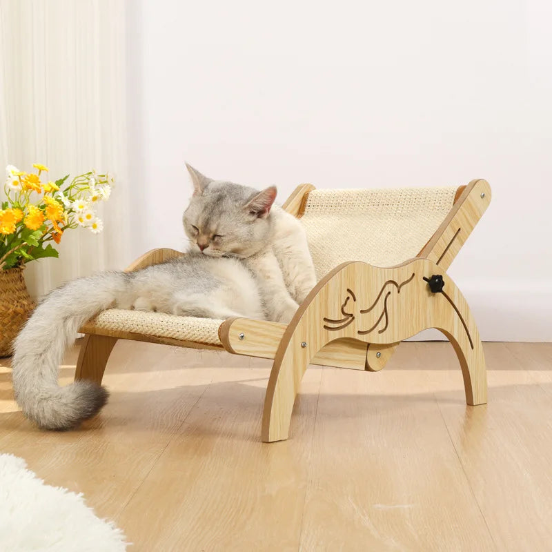 transat pour chat en bois relaxpaws