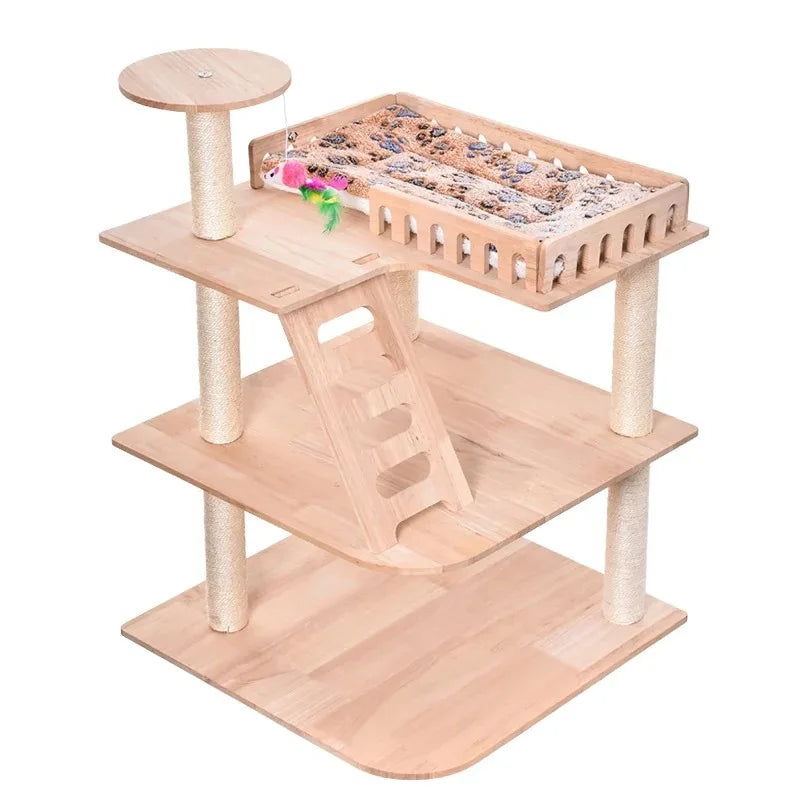 meuble pour chat en bois woodlandpaws