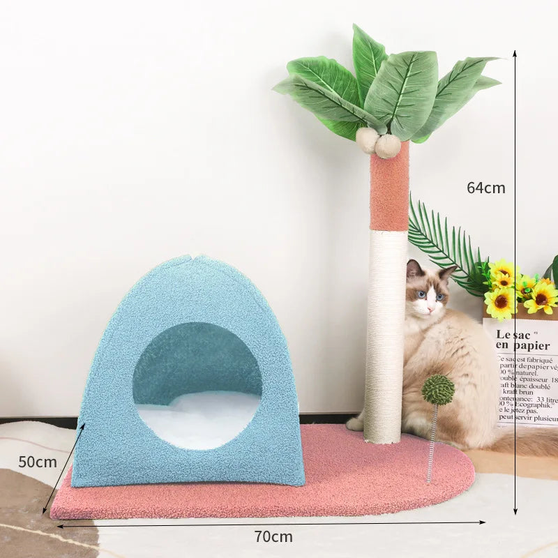 accessoire pour chats arbre à chat cocotier