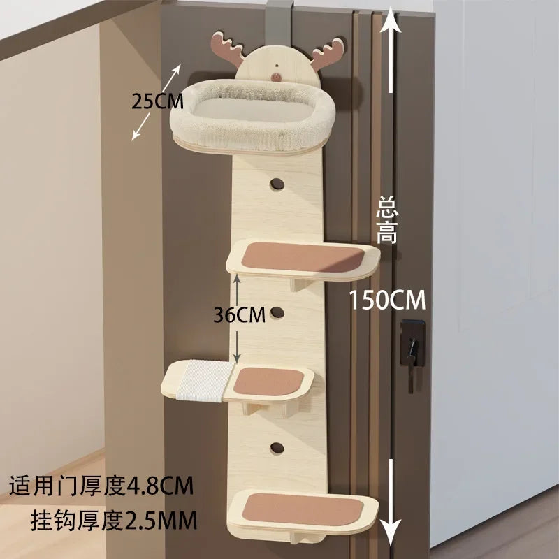 meuble pour chat arbre a chat mural bois