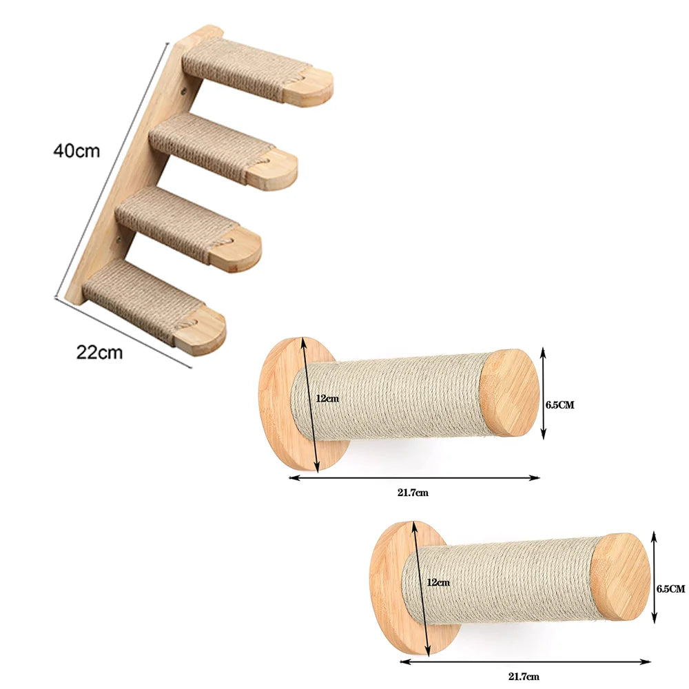 arbre à chat décoratif mural