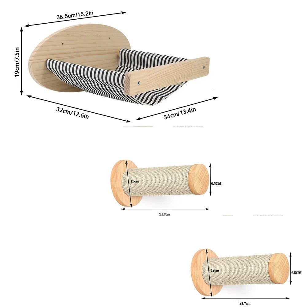escalier en bois pour chat