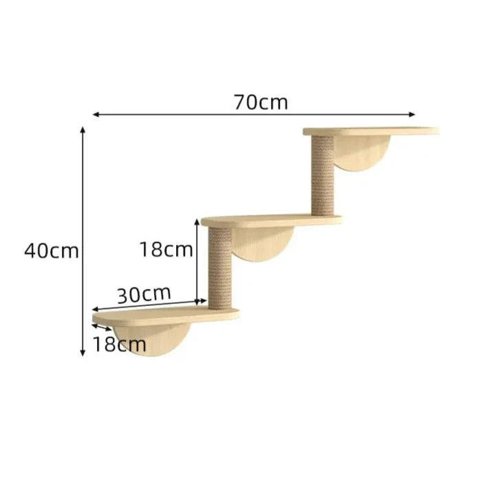 accessoire pour chat en bois