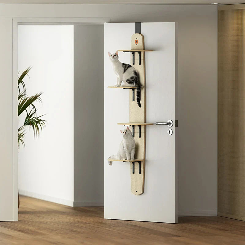 Arbre A Chat Mural - Pour Porte Sans Perçage