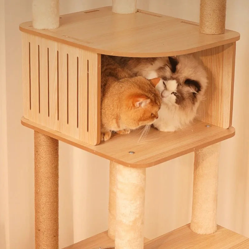 mobilier pour chat design en bois