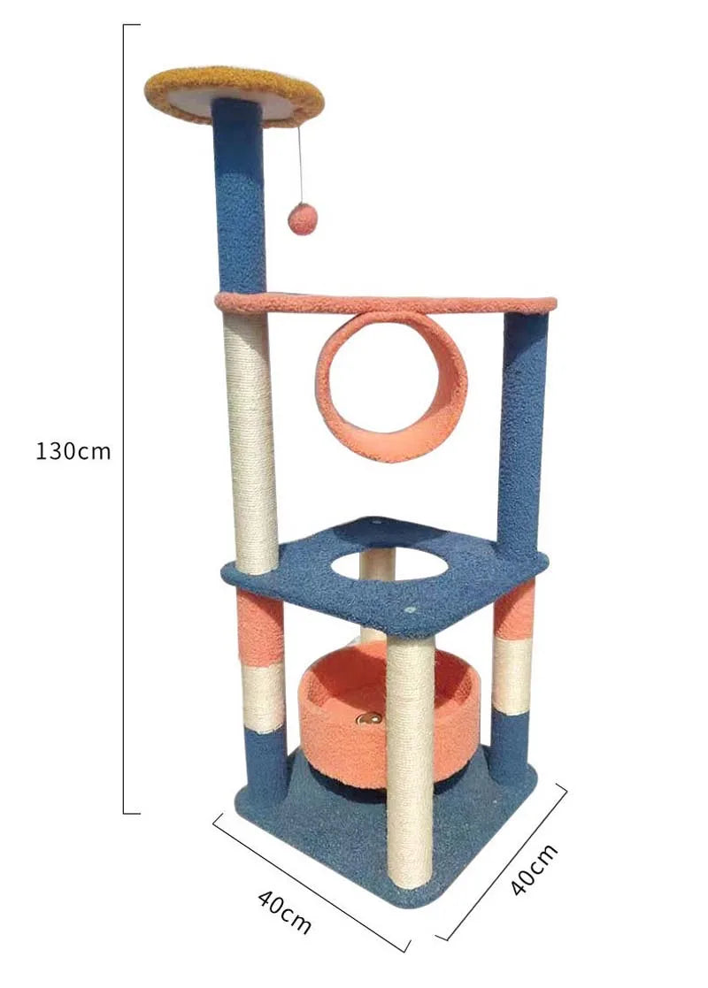 mobilier pour chat arbre à chat coloré nekonest