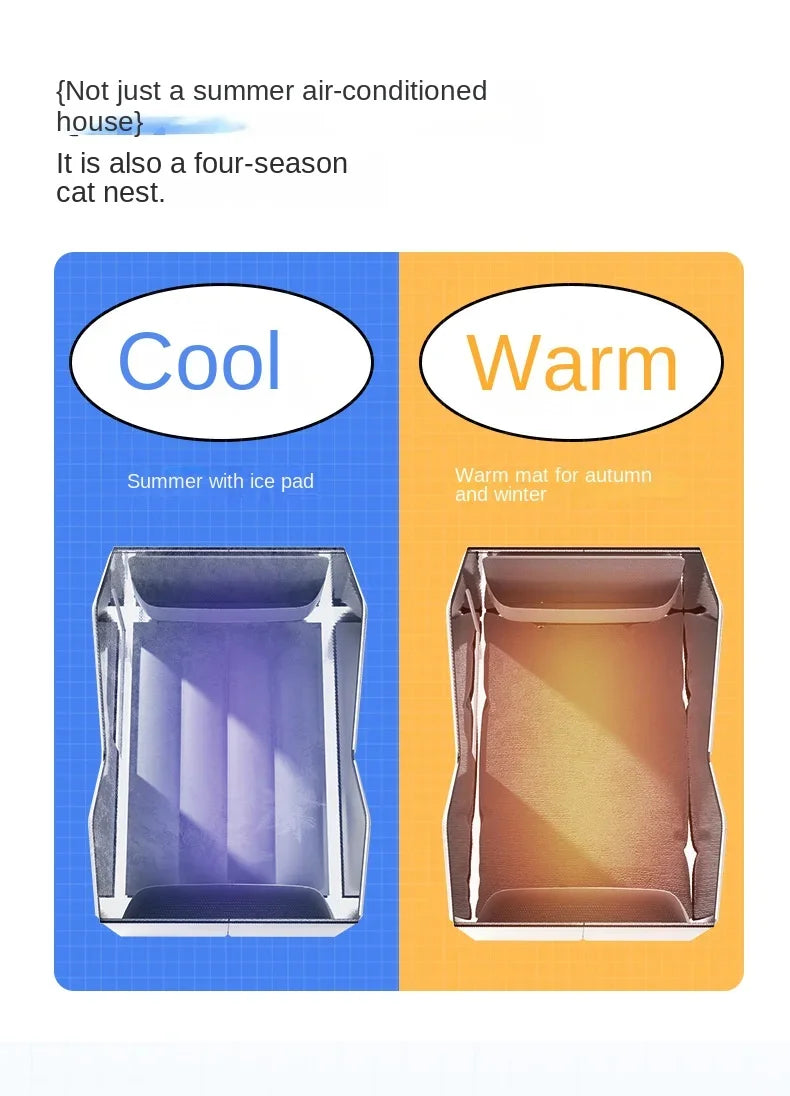 maison pour chat en période estivale frostycat