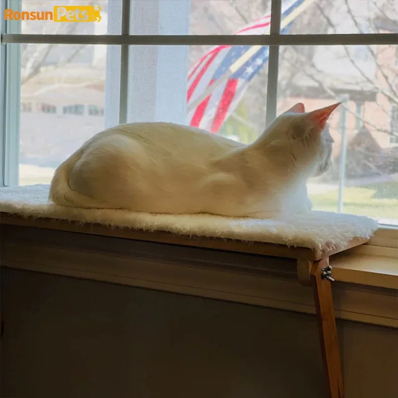 fenêtre pour chat en bois