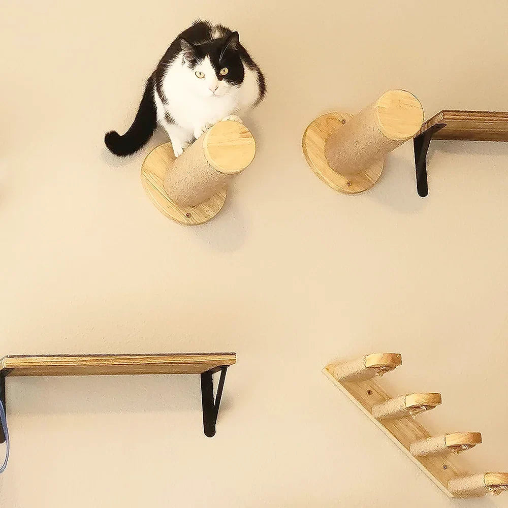 hamac pour arbre à chat en bois