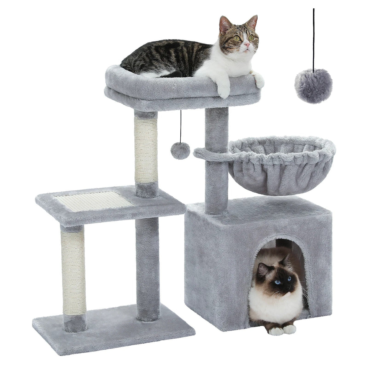 arbre à chat design contemporain beige