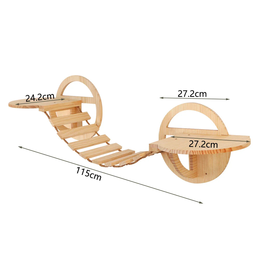 maison en bois pour chat avec accès mural