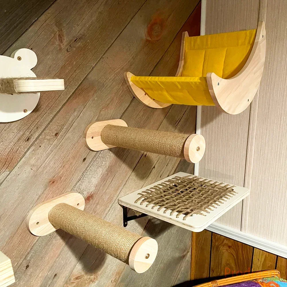 griffoir en bois pour arbre à chat