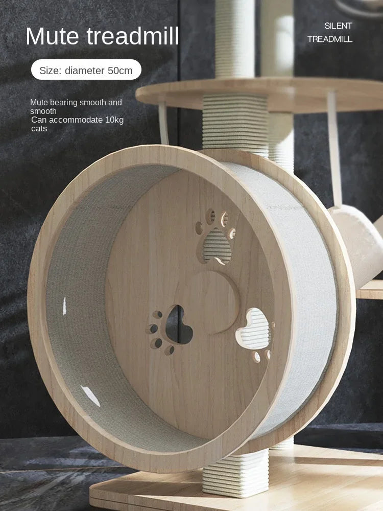 arbre à chat avec hamac et roue