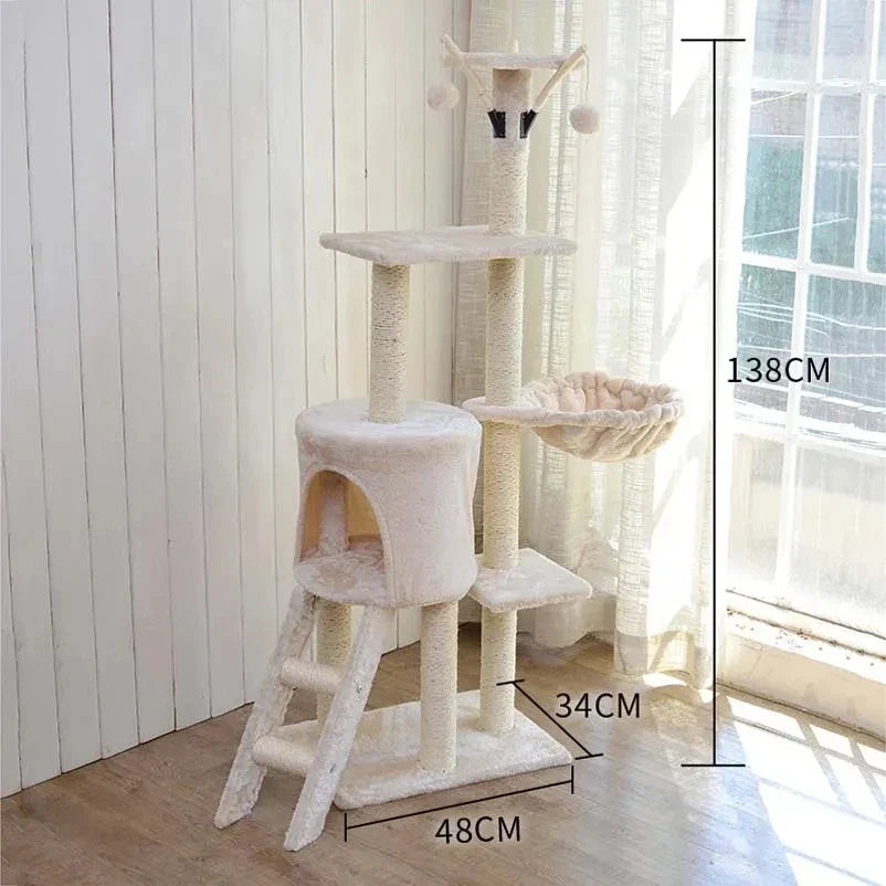 arbre à chat avec plateformes confortables