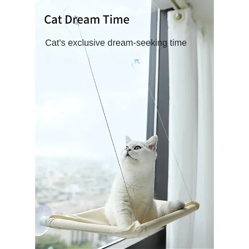 arbre a chat mural fenetre hamac