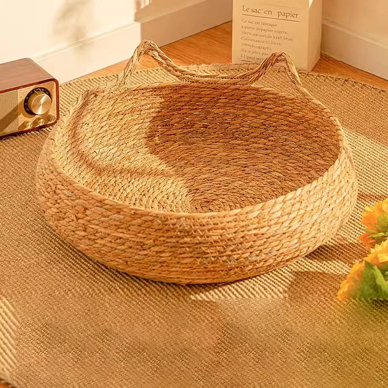 Panier pour chat confortable style naturel Feline