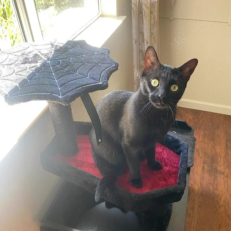 arbre à chat gothique noir