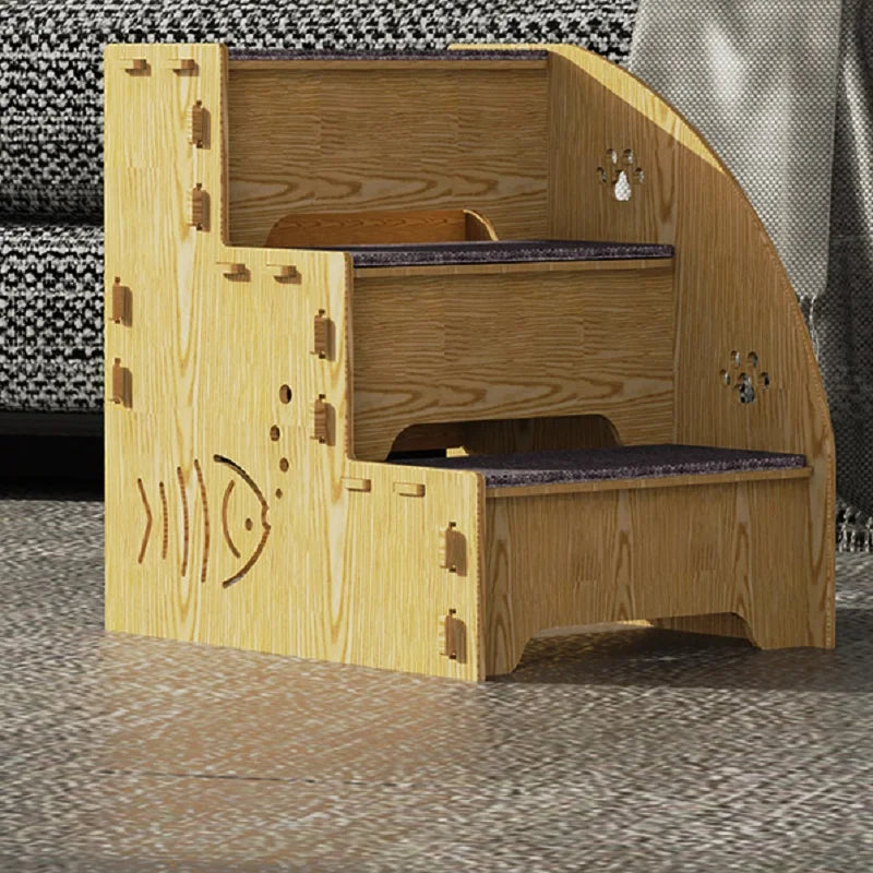 escalier en bois pour animaux