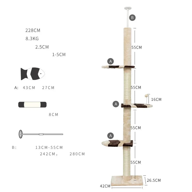 mobilier pour chat modèle skytower