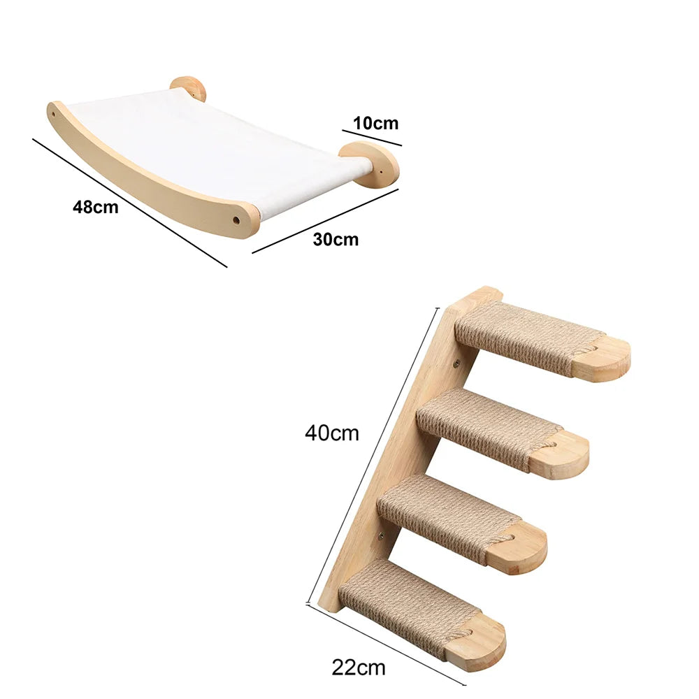 arbre à chat moderne en bois