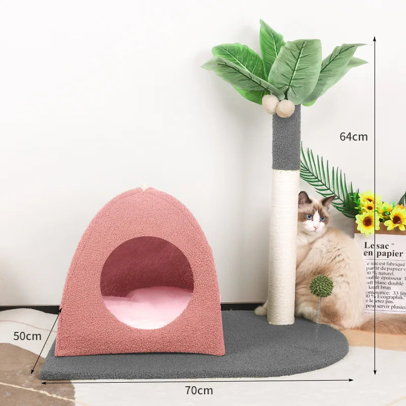 maison pour chats arbre à chat cocotier