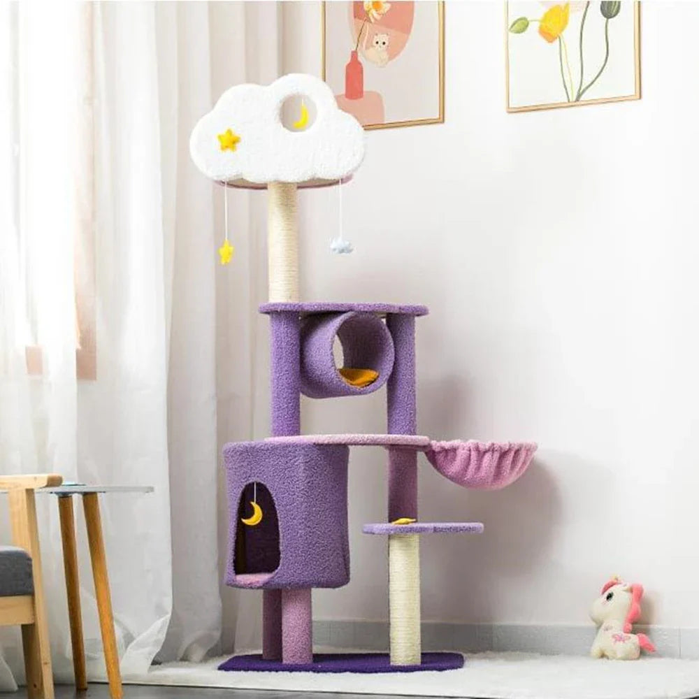 arbre à chat confortable nuage rêve céleste