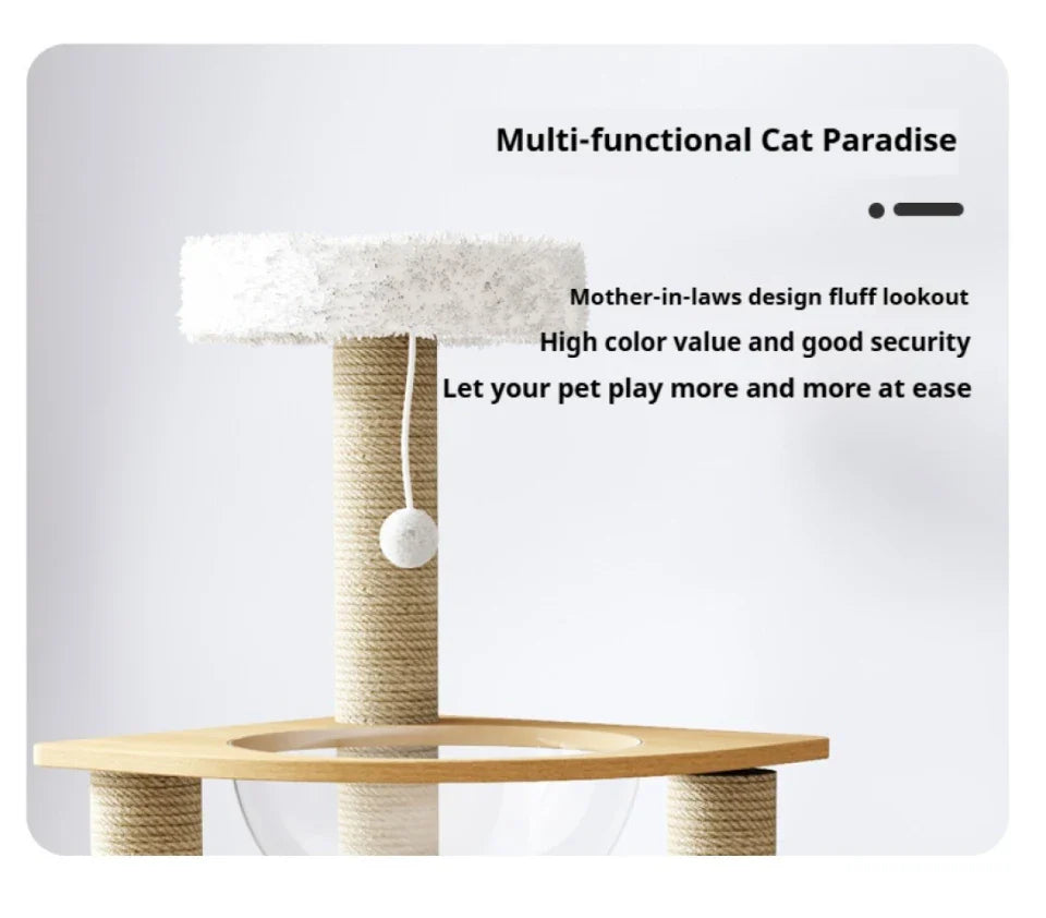 description arbre à chat bois massif