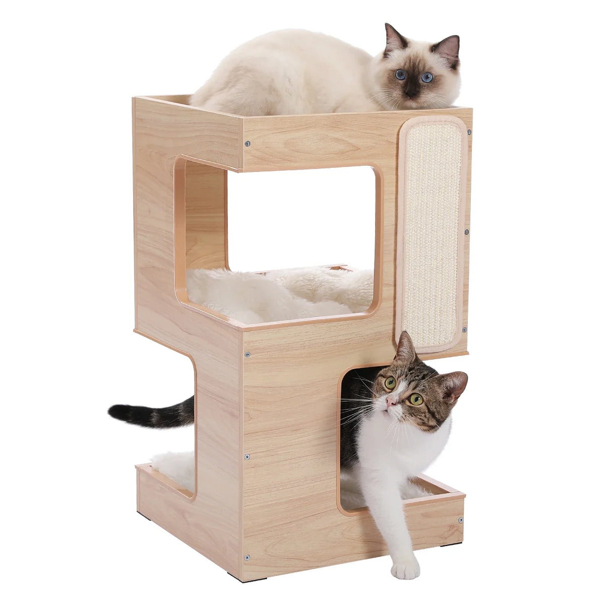 arbre de jeu en bois pour chats