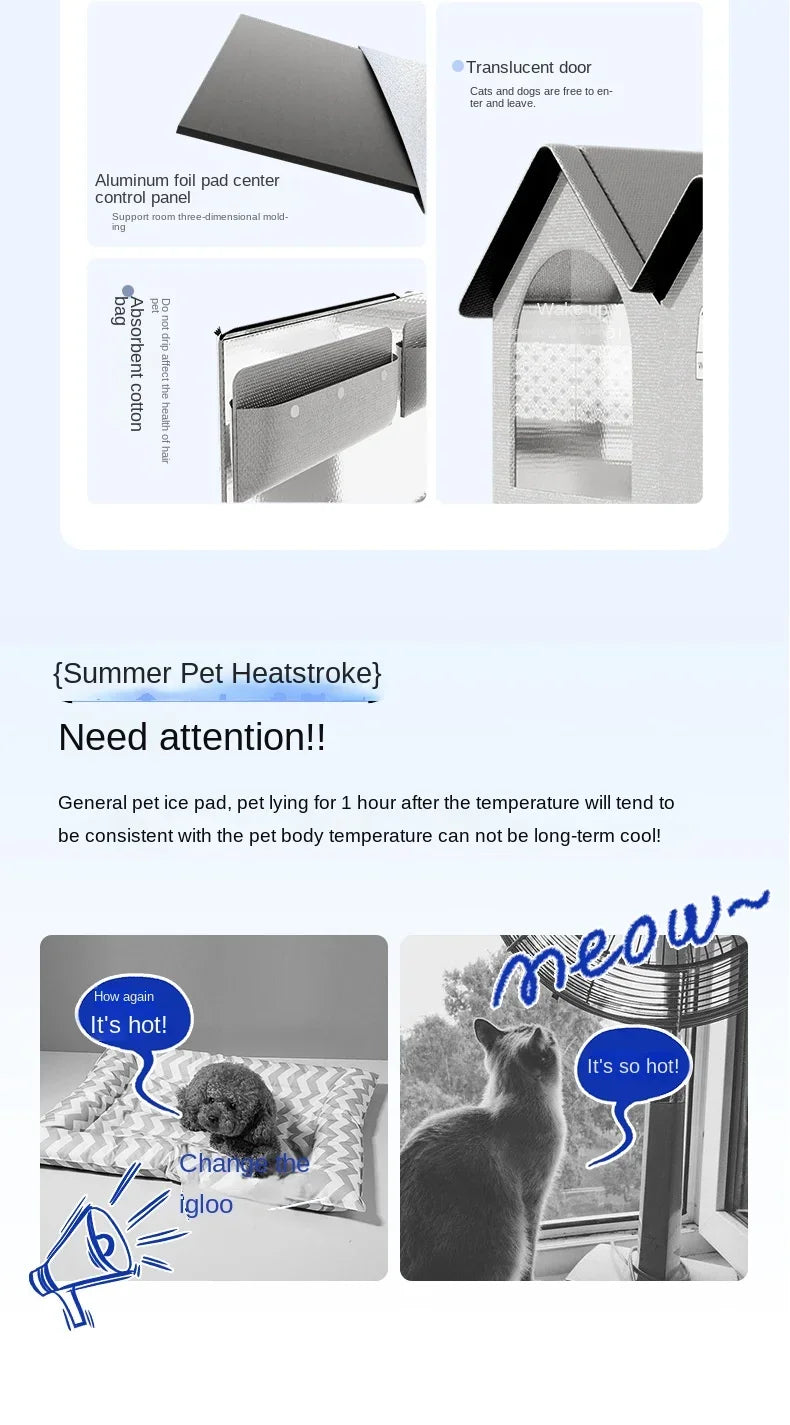 maison estivale pour chat frostycat