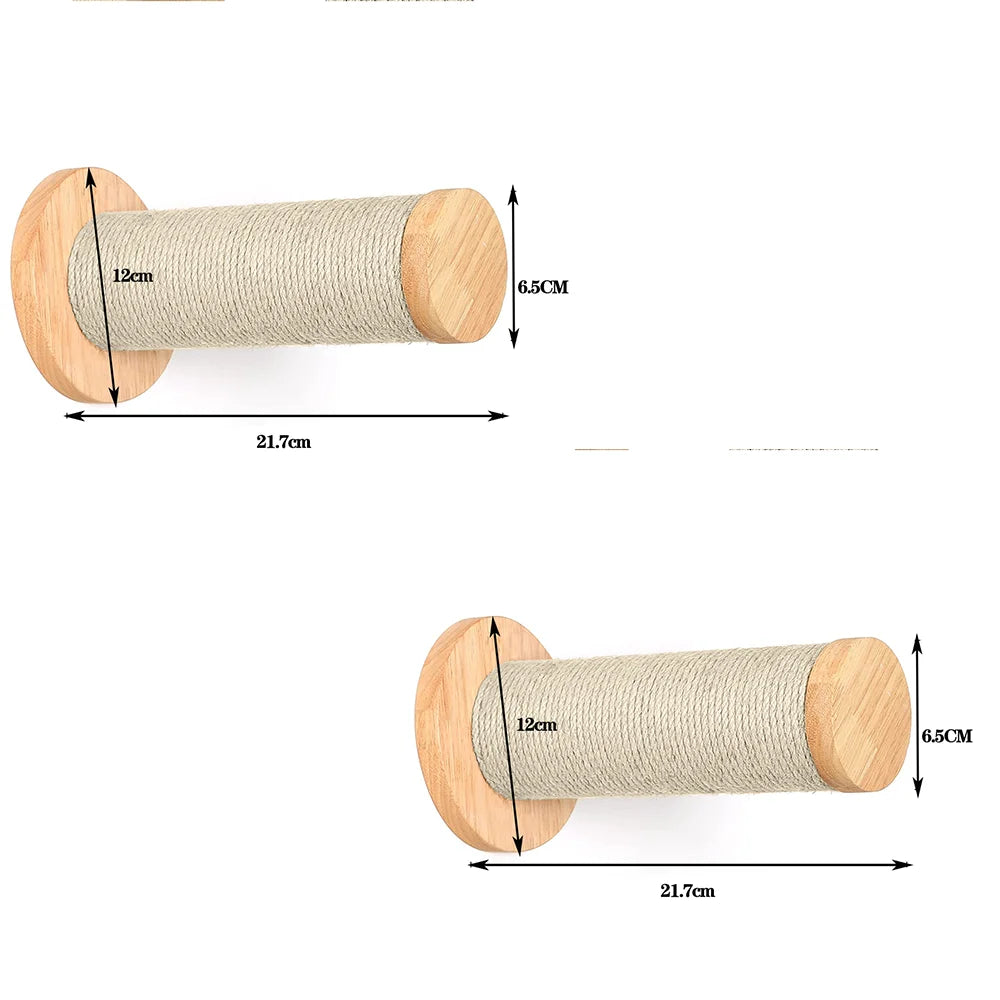 montage de l'arbre à chat mural