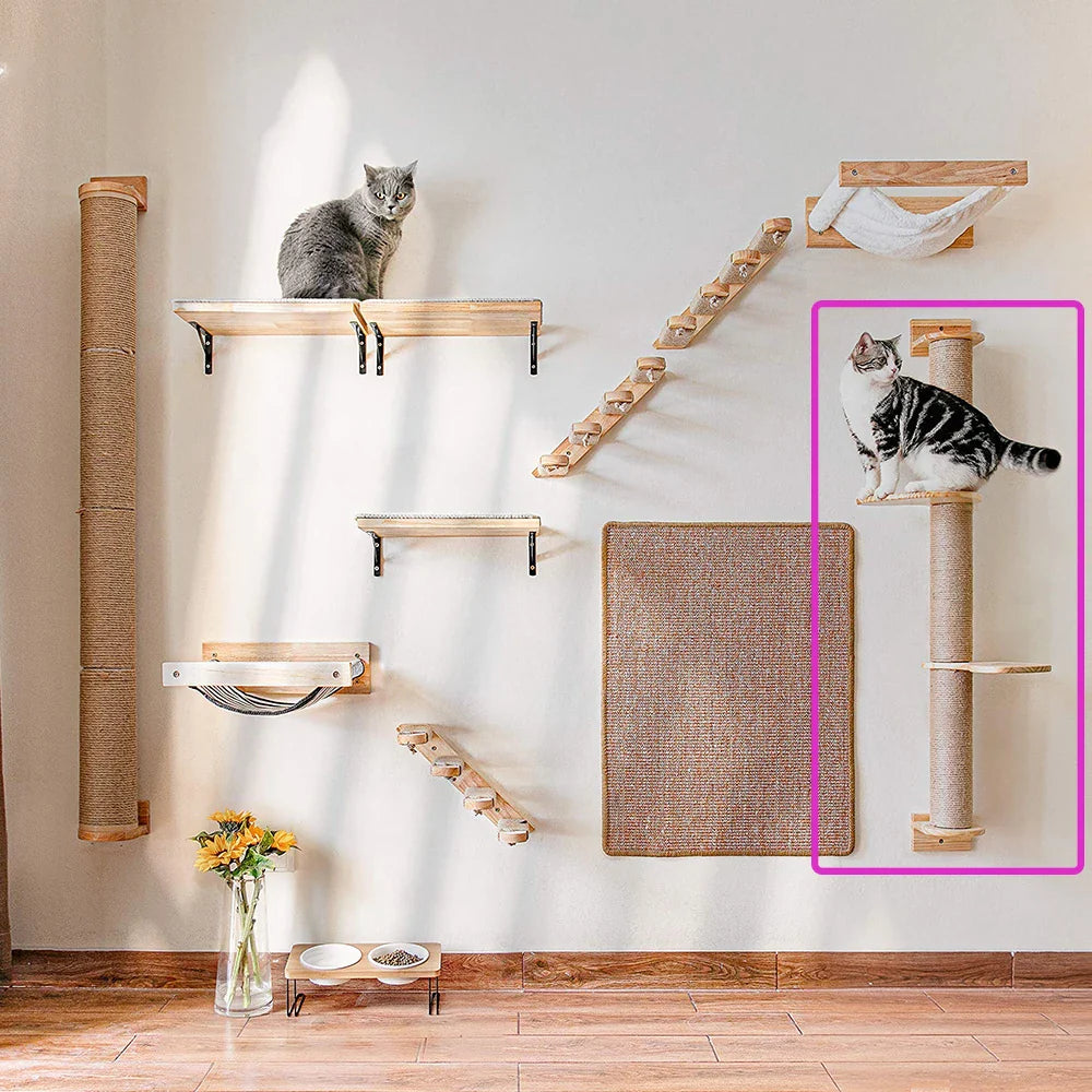 arbre à chat diy griffoir mural