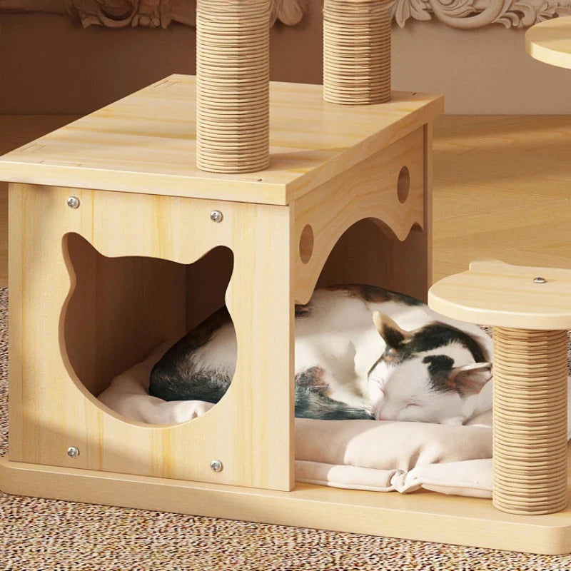 arbre à chat design moderne en bois