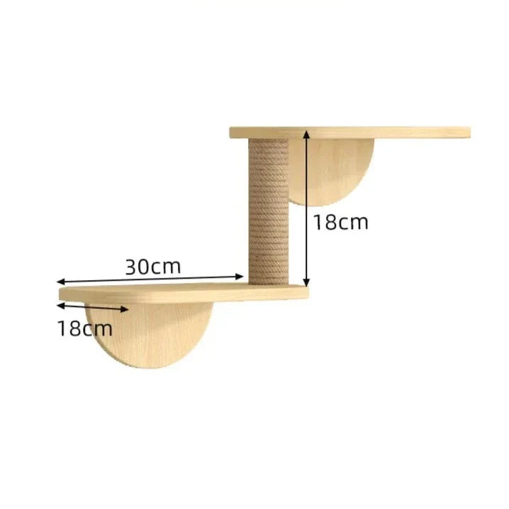 arbre a chat stylé mural