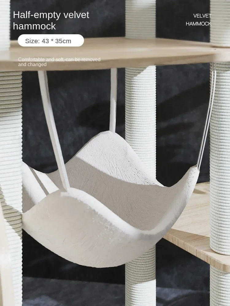 paradis de chat arbre à chat en bois blanc