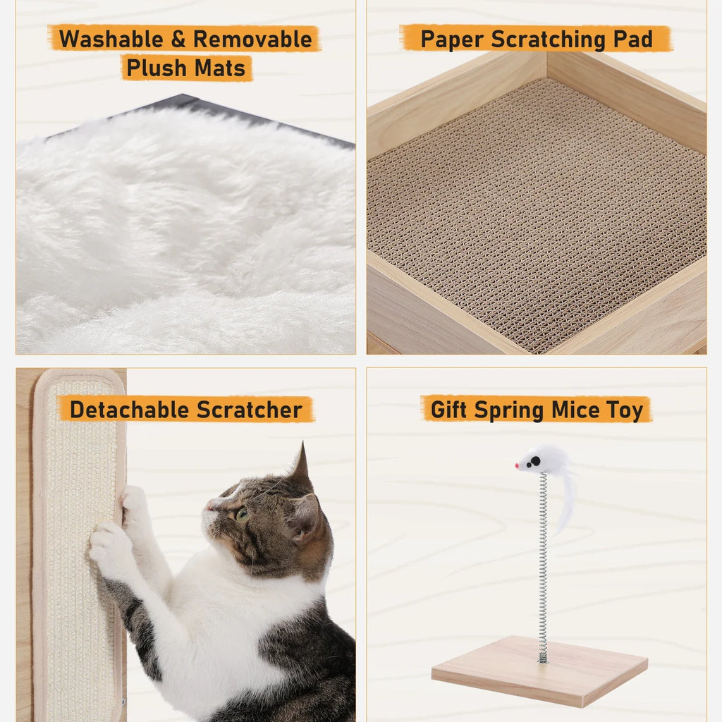 meuble pour chat multi-niveaux