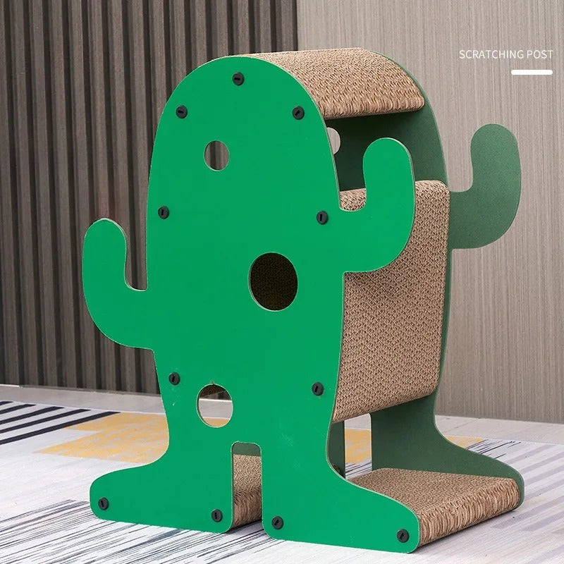 Arbre À Chat Drôle - Carton Ondulé Dense À Gratter