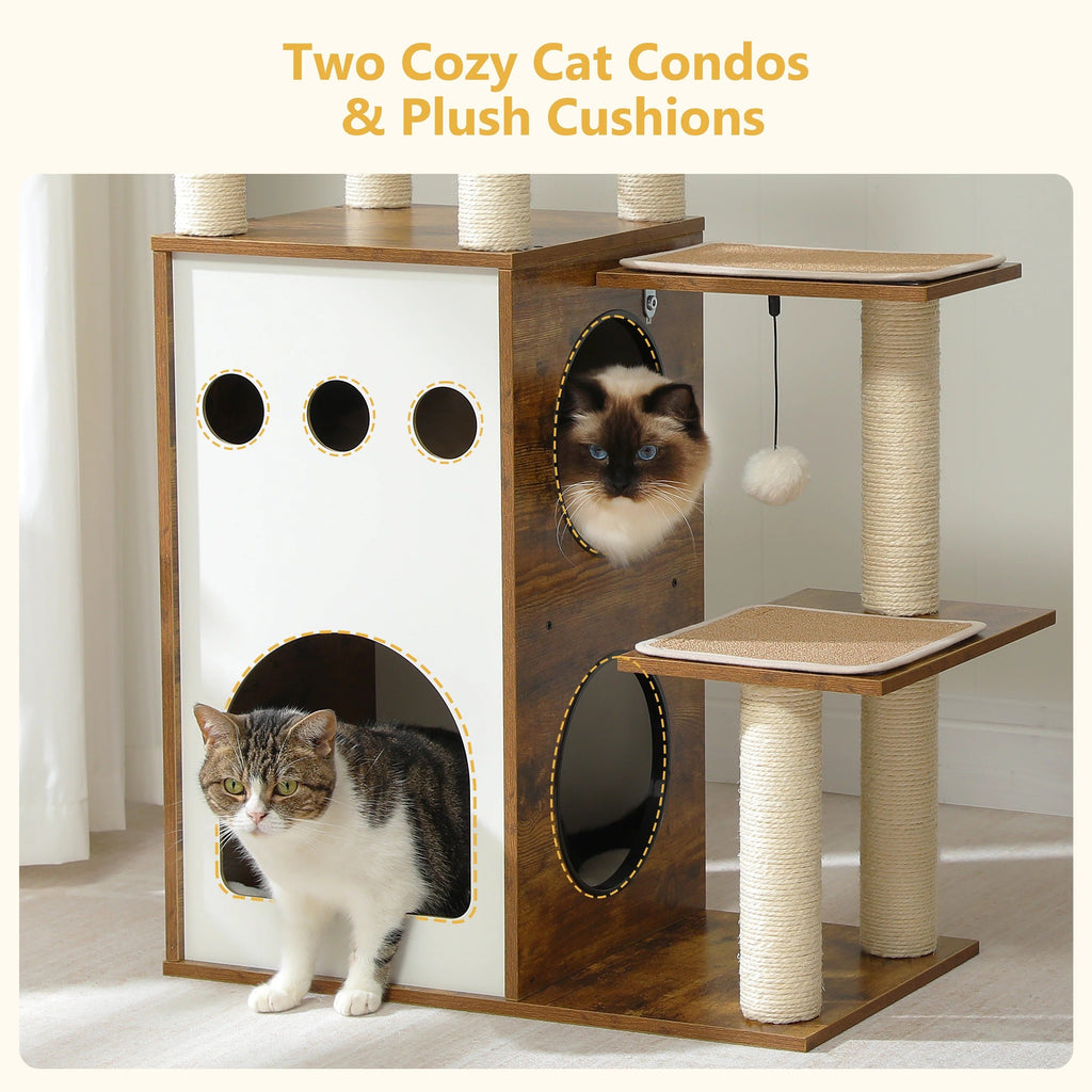 meuble pour chat en bois cozycondos