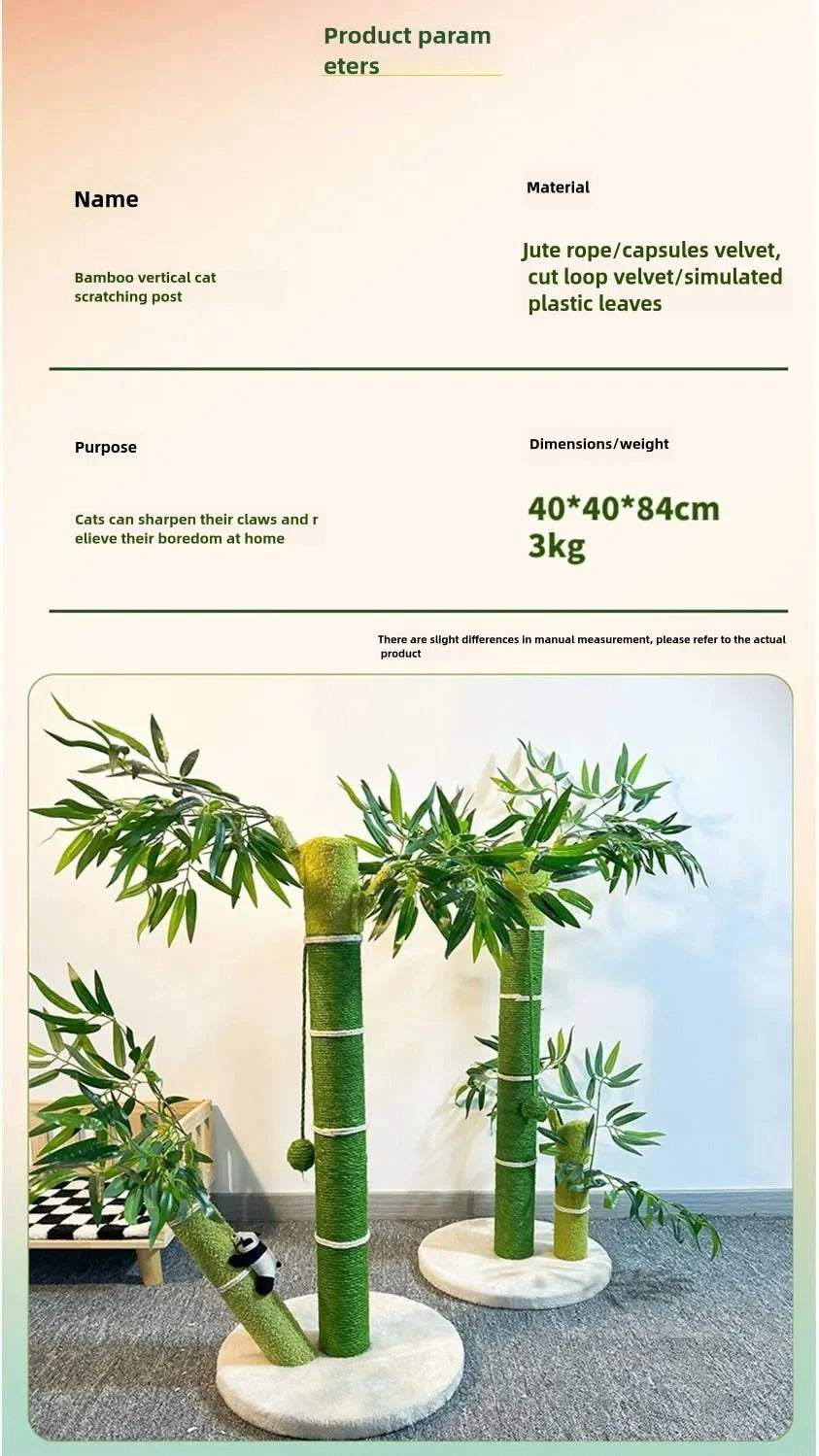 arbre à chat en bambou pour chats