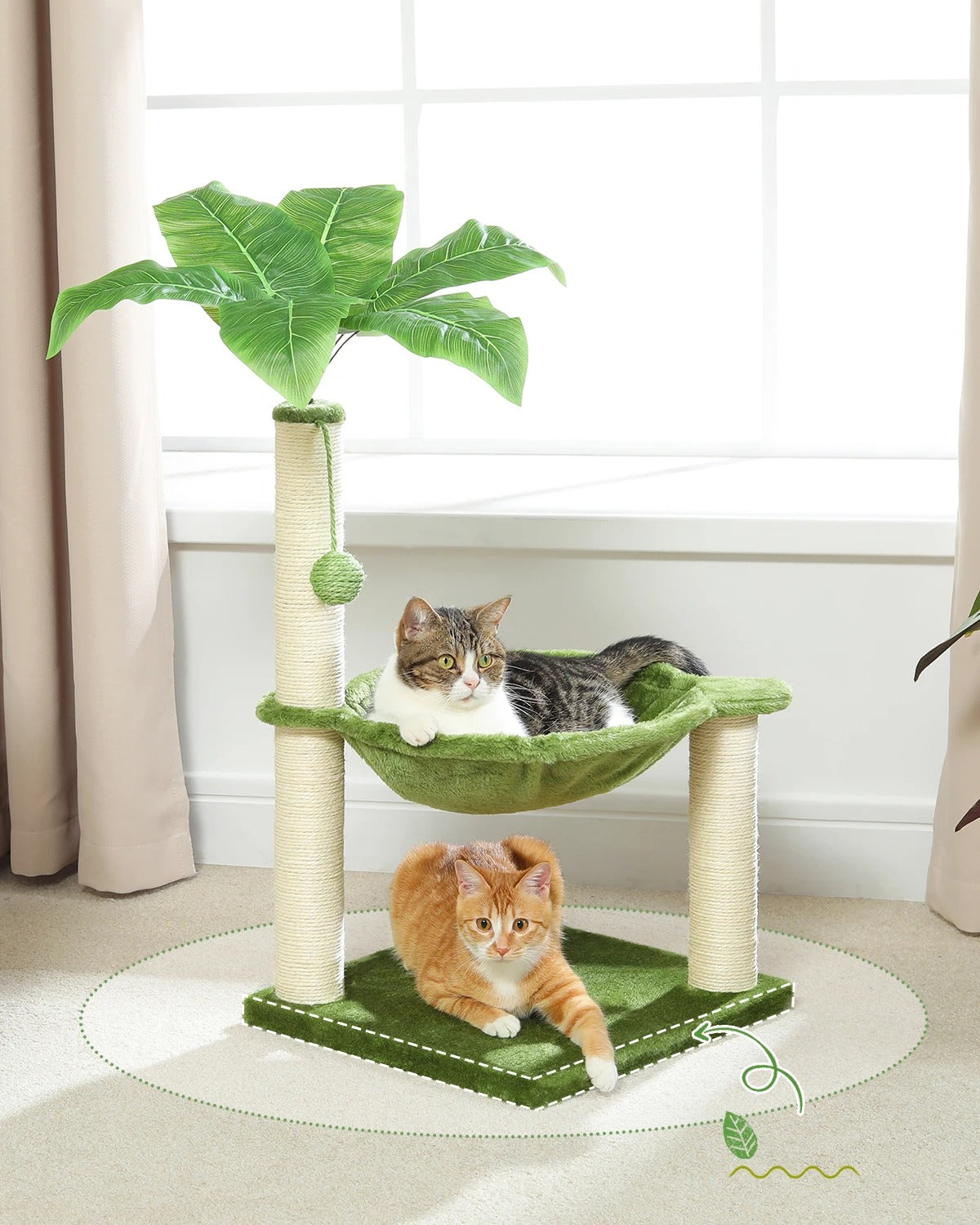 arbre à chat pour chats heureux modèle kiki