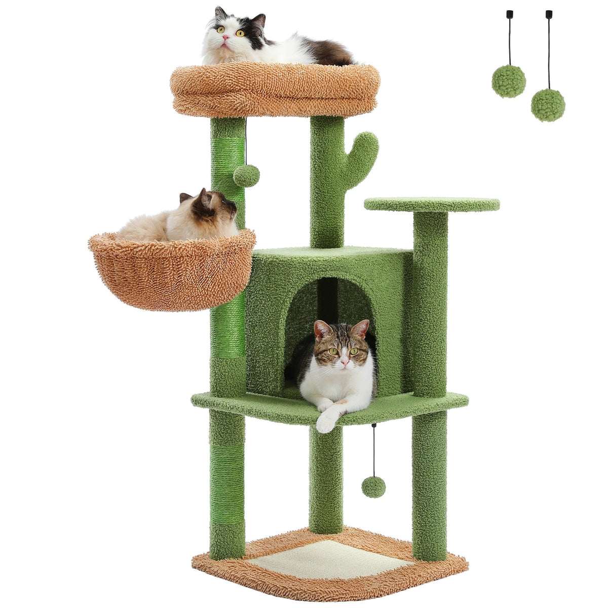 arbre à chat en tissu doux sunnypaws