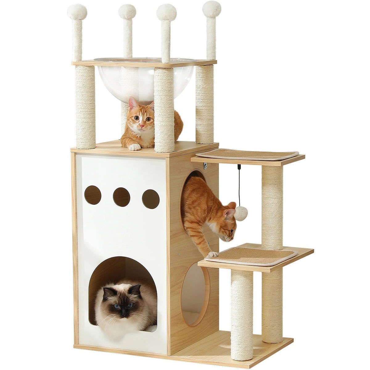 mobilier pour chat design en bois
